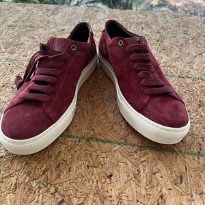 Good Man Brand Edge Low Top Sneaker Size 10.5 Suede Upper In Port Retail $228